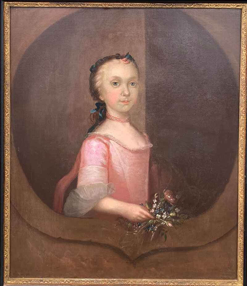 portrait painting of Mary Margaret Livingston of Kingston, New York
